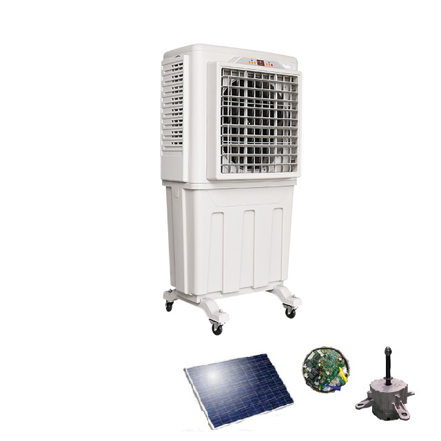 AC220V / DC 24v 2 in 1 Power Air Cooler ، مبرد الهواء التبخيري ، مبرد الهواء المتحرك ، آلة الهواء المنعش
